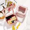 Luxury Ladies Clear PVC PU Lipstick Storage Case Small Makeup Carrying Zipper Bag