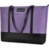 Fashion Large Woman Laptop Tote Bag, Custom Leather Teacher Bag Large Work Bag Purse Fits 15.6 in Laptop