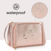 Fashion Women Rose Golden PU Cosmetic Bag Custom Multifunction Portable Makeup Bag