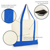 Custom Printing Reusable Eco-friendly Washable Off White Canvas Tote Bag Shopping Bag Logo