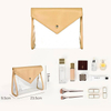 Clear PVC Pink PU Leather Small Cosmetic Storage Bag Travel Lightweight Waterproof Makeup Bag