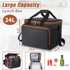 42 Can Large Lunch Box Heavy Duty 24L Insulated Lunch Bag for Adult, Leak Proof Reusable Cooler for School Office Picnic Beach