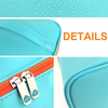 Customized Waterproof Large Makeup Bags for Women Girls Portable Travel Leather Cosmetic Bag