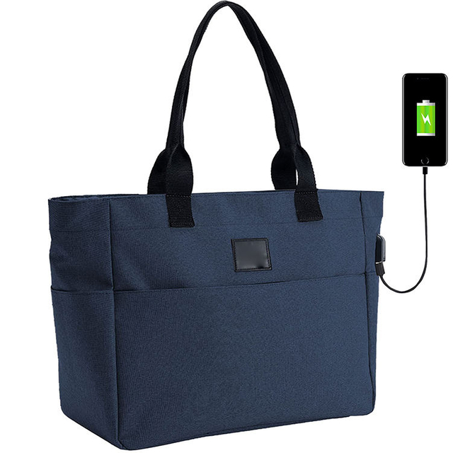 Women Fashion Large Tote Shoulder Handbag Private Label Waterproof Tote Bag Travel Shoulder Polyester Plain Tote Bag