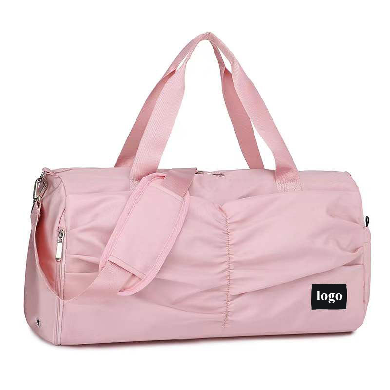 Custom Waterproof Nylon Gym Duffle Bag with Logo for Women 19 Inches Shoulder Weekender Overnight Bag for Women
