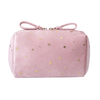 Wholesale Luxury Large Makeup Bag Zipper Pouch Pink Color Travel Cosmetic Bag Pouch for Women And Girls