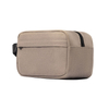 Custom Men Makeup Bag Cosmetic Organizer Toiletry Bag Canvas Dopp Kit Bag With Leather Handle