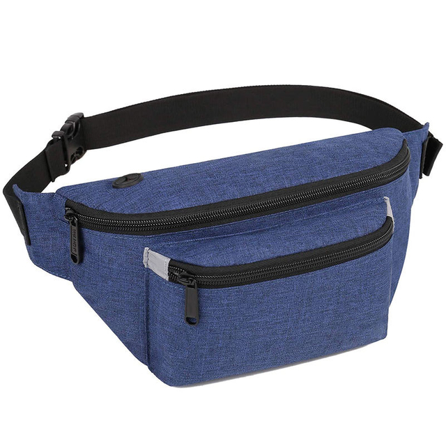 Custom 600D Sturdy Chest Bag for Men Women Waterproof Sport Running Waist Bag Multi Functional Cashier Bag