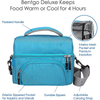 BSCI Factory Multi-layer Large Thermal Insulated Lunch Bag Portable Shoulder Refrigerated Cooler Bag