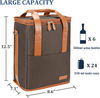 6 Pack Wine Bottle Cooler Bags Reusable Insulation Cooler Bag With Customized Logo Shoulder Cooler Bag