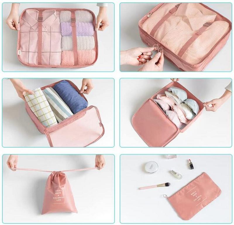 6 Pieces Clothing Organizer Bag Product Details