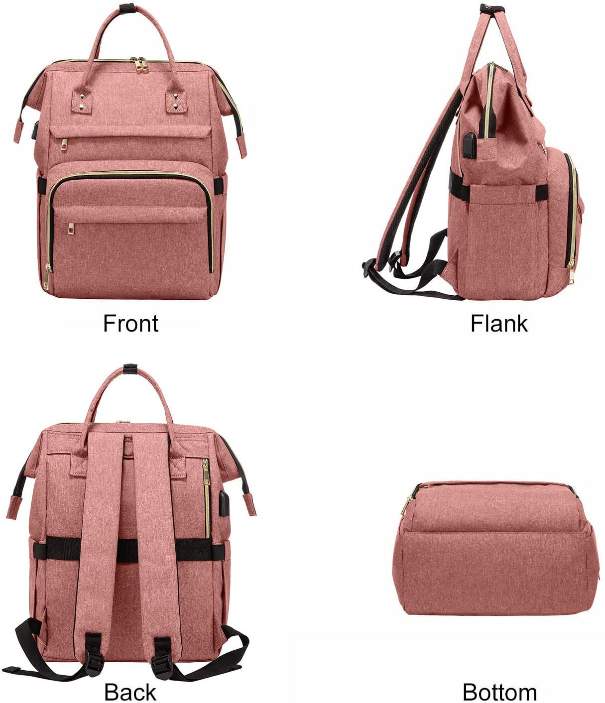 2022 Factory Custom Logo Womens Travel School Bag Backpack With Usb Port Large Cute Laptop Backpacks Wholesale
