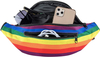2022 Promotion Custom Logo Oem Waterproof Women Girls Waist Bags Rainbow Fanny Pack With Extension Belt