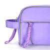 Custom PU Leather Makeup Bag Pouch Skincare Cosmetic Travel Toiletry Bag with Partition Storage Waterproof Cosmetic Bag