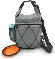 Waterproof Roll Top Pet Dog Food Travel Organizer Storage Bag Trash Bag Dispenser Trips Outdoor Camping Portable Folding Bowl