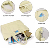 Luxury Durable Women Canvas Sports Weekender Travel Overnight Duffle Bags Tote Gym Bag With Adjustable Shoulder