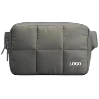 Latest Style High Quality Custom Large Crossbody Quilted Belt Bag Puffer Fanny Pack Men Women Travel Waist Bag