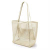 High Popular Custom Logo Tote Bag Lightweight Beach Mesh Tote Bags Casual Outdoor Handbags