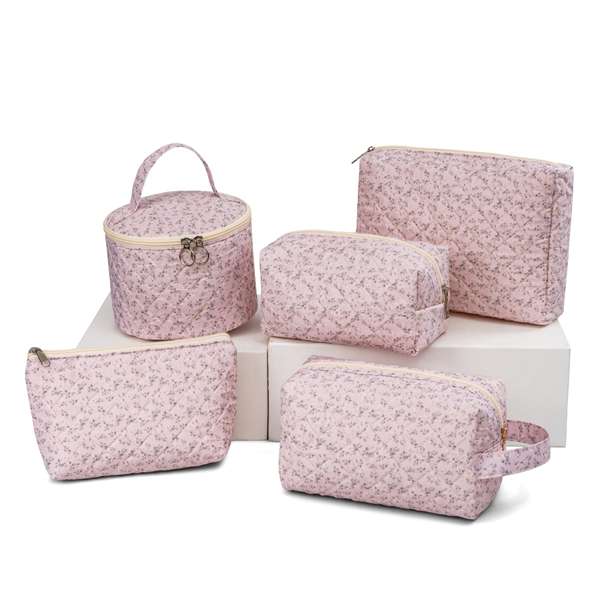 Cosmetic Bag Set Makeup Travel Storage Bag Portable Brush Holder Marble Makeup Bag With Handle