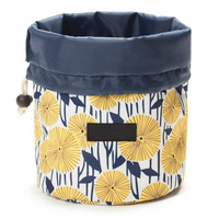 Unique Travel Custom Logo Drawstring Cosmetic Bag Round Make Up Bags Beauty Toiletry Kit Make Up Organizer