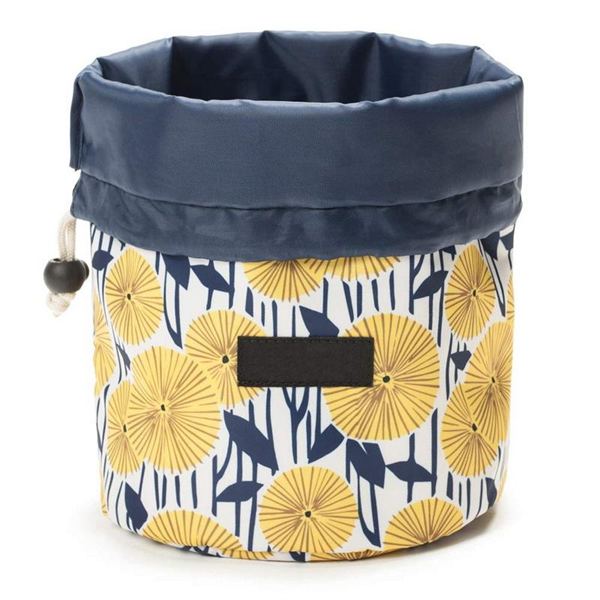 Unique Travel Custom Logo Drawstring Cosmetic Bag Round Make Up Bags Beauty Toiletry Kit Make Up Organizer