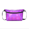 Pink Holographic PU Laser Waist Bag Fanny Pack Bum Bag for Travel And Beach