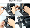 Baby Stroller Organizer Bag for Mom Baby Trolley Bag Compatible with Any Stroller Multifunctional Large Capacity 32x20x9CM Black 