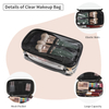Clear Makeup Bag Portable Makeup Storage Organizer Cosmetic Bag Travel Makeup Bag Cute Clear Pouch For Women And Girls Cosmetics Bags with Divider Makeup