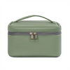 High Quality Eco Leather Pouch with Zipper Cosmetic Bags & Cases Custom Luxury Genuine Leather Women Makeup Cosmetic Bag