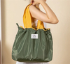 Heavy Duty Reusable Custom Printed Eco Recycled Shopping Plain Foldable Portable Supermarket Tote Shoulder Bags with Pocket