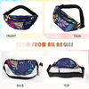 Printing Crossbody Workout Traveling Hands- Free Waist Pack Wallet Phone Bag Running Casual Sports Fanny Pack Custom