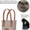 BSCI Amazon's new custom wine cooler bag warm cold wine bag grey business portable gift wine bag