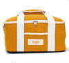 Durable Nature Cotton Canvas Lunch Bag with Aluminium Foil Insulation Beach Food Delivery Thermal Lunch Bag Picnic