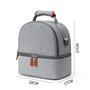 Double Decker Baby Bottle Breast Pump Cooler Bag for Breast Milk Waterproof Insulated Cooler Bag for Traveling