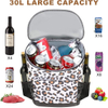 Picnic BBQ Insulated Tote Carry Thermal Food Delivery Lunch Collapsible Rolling Wheels Trolley Cooler Bag