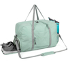 Water Resistant 38L Weekend Travel Bag with Shoes Compartment Unisex Large Capacity Folding Travel Sports Duffle Bag