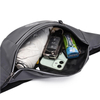 Custom Logo Fanny Pack for Men Waterproof Leather Waist Bag Pack Lightweight Bum Bag for Travel Sports Hiking