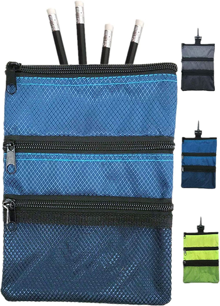 Tbest Tee Ball Pouch Bag - Borsa Porta Palline E Tee Con Moschettone, Accessori Da Baseball Per Bambini, Blu