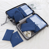 7pcs Set Foldable Carry-on Luggage Suitcase Storage Packaging Pouches Organizer Compression Packing Cubes for Travel