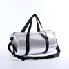 Custom Print Gym Sport Bags for Gym Travel Soft Leather Duffel Bags Men Leather Weekender Overnight Bag for Men