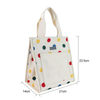 Portable Canvas Lunch Tote Box Insulation Kids Cooler Lunch Bag Thermal Insulation Fabric for Cooler Bags