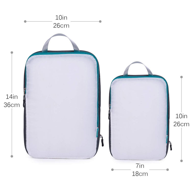 Expandable compression bags organizer for luggage & backpack Customized 3 pcs packing cubes set for travel