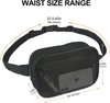 Mesh Fanny Pack for Women Men See Through Waist Pack Belt Bag with Adjustable Belts Cute Bum Bags for Travel Running Hiking