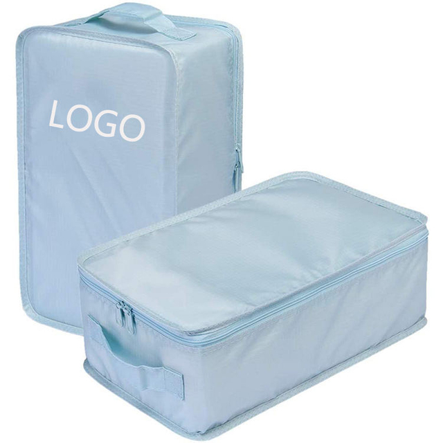 Compression Packing Cubes for Shoes Portable Shoe Storage Bags Satin Travel Shoe Bag Custom Logo