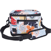 6 Can Small Soft Sublimation Printed Portable Picnic Cooler Bag Custom Logo Foldable Cooler Lunch Shoulder Bag