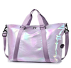 Custom Irredesnt Woman Weekend Travel Duffel Bag Sports Tote Gym Bag Shoulder Yoga Dance Duffle Bag with Strap