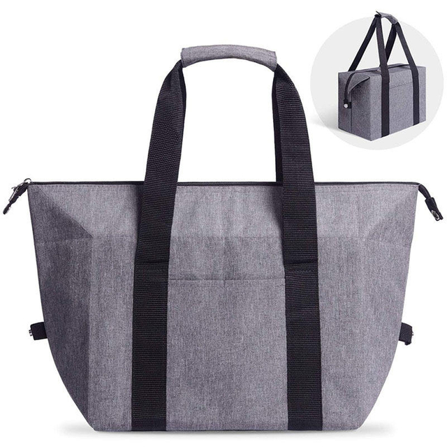 New Design Foldable Insulation Cooler Bag Large Capacity Lunch Bag Outdoor Aluminum Foil Picnic Bag