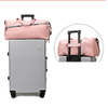 Promotional Women Sports Bag Pink Duffle Bag with Shoe Compartment Custom Gym Sports Duffel Bags for Travel