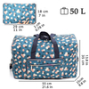 Customized Full Printing Waterproof Polyester Foldable Travel Bag Large Capacity Women Organizer Duffle Bag