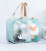 Luxury Make Up Holder Transparent Toiletry Pouch PU Clear PVC Promotional Cosmetic Makeup Bag